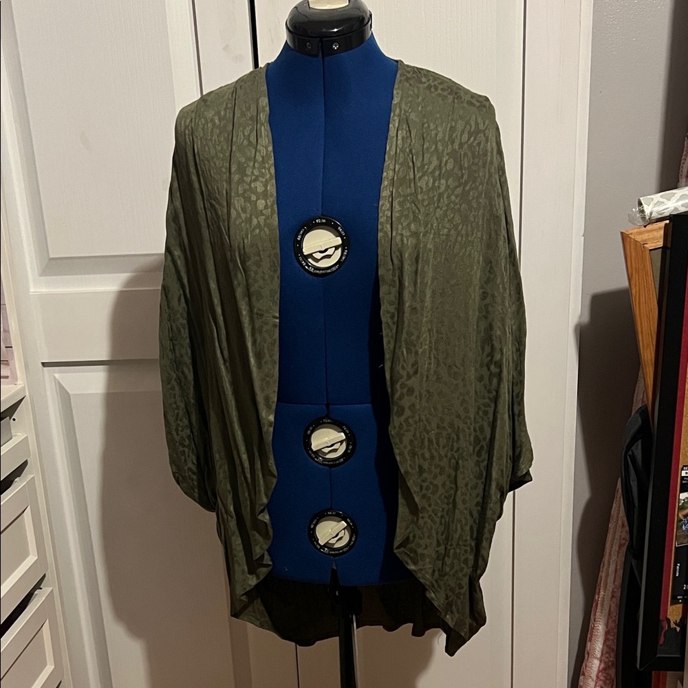 Style Rack Olive Green Kimono Cardigan